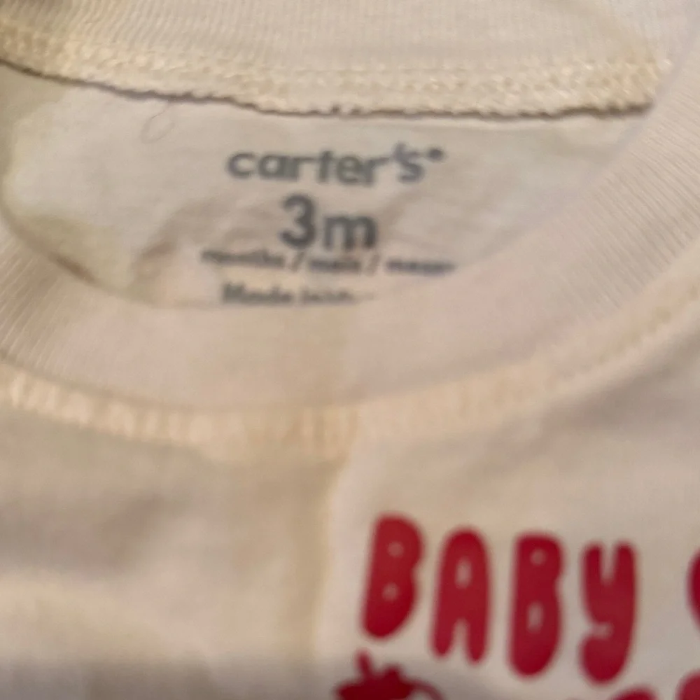 Carter's Pink and Cream Baby Sister Bodysuit